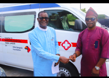 ALIKO DANGOTE FOUNDATION DONATES LIFESAVING AMBULANCE TO MAINLAND HOSPITAL AFTER 10 – YEAR WAIT