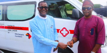 ALIKO DANGOTE FOUNDATION DONATES LIFESAVING AMBULANCE TO MAINLAND HOSPITAL AFTER 10 – YEAR WAIT