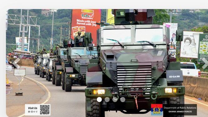 GAF Other Security Services Conduct Joint Show of Force