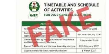 INEC Denies Releasing Timetable for 2027 General Election