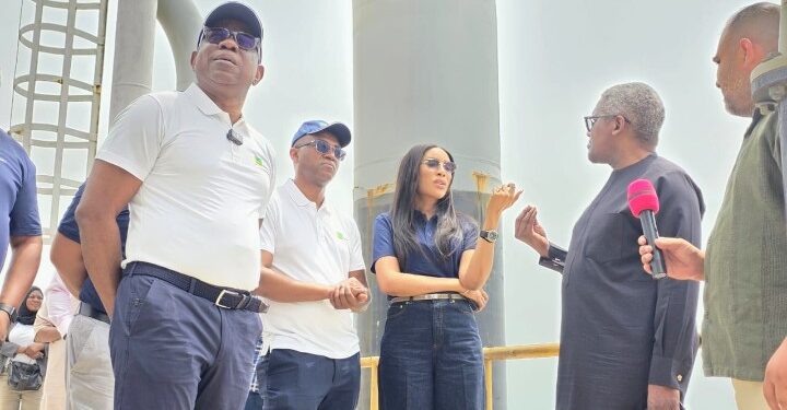 JUST IN: President / Chief Executive Dangote Industries Limited, Aliko Dangote on Saturday hosted NNPC, Group Chief Executive Officer, Bayo Ojulari and Top Executives on a Facility Tour at  the Dangote Refinery and Petrochemicals