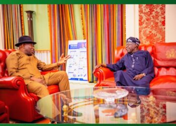 PHOTO NEWS: President Bola Ahmed Tinubu on Wednesday Received former President Goodluck Jonathan at the Presidential Villa, Abuja.