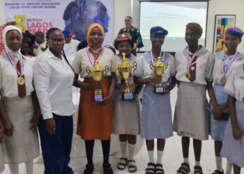 District Two Representatives Eva Adelaja  Girls Senior Secondary School, Bariga Emerged Winner at 8th Edition of Lagos Reads Quiz Competition Among Public Schools in the State