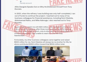 Dangote Group Slams False News Claims on Refinery Financing ‘Rift’ with Elumelu