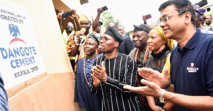 Rising Food Prices: Dangote Cement Ibese Commissions Cassava Processing Plant in Ogun