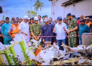 Gov Aiyedatiwa Visits Crash Site, Orders Continued Search for Victims, Wreckage